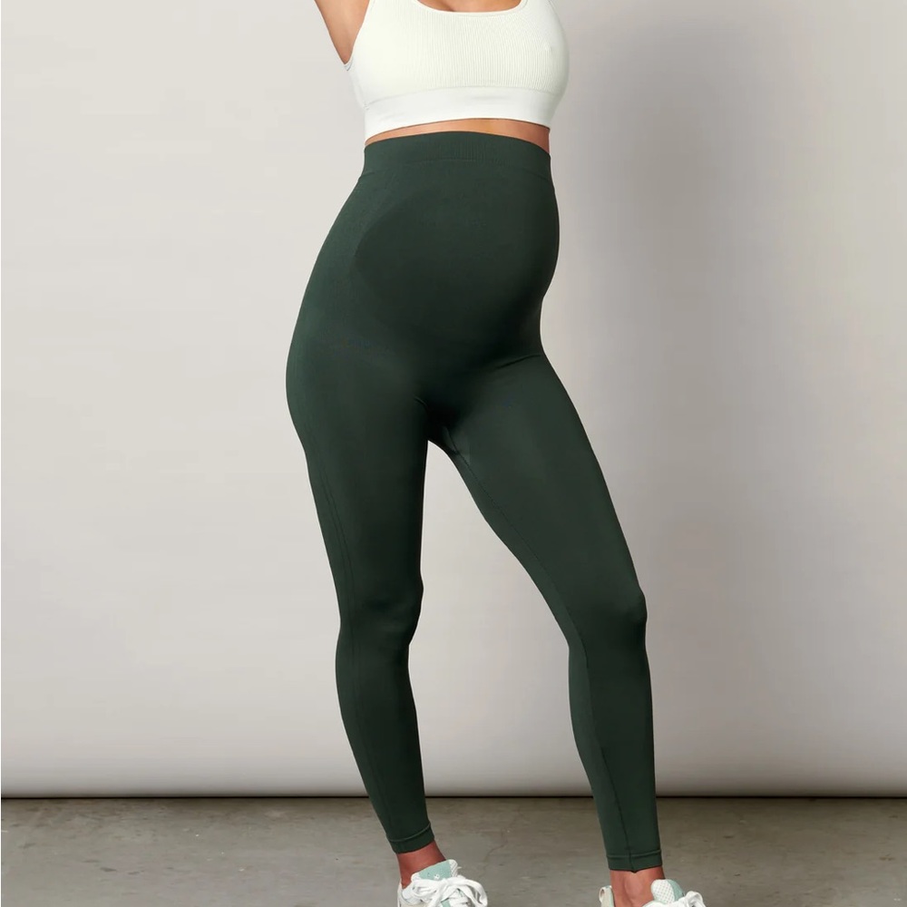 BLANQI over belly support leggings - small - forest night